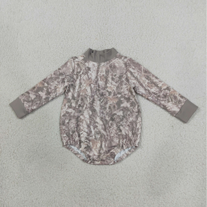 Ropa de Bebé para Hermanos, Niños y Niñas, Manga Larga, Camuflaje con Hojas, Mono Deportivo Tipo Choker - Product Image 6
