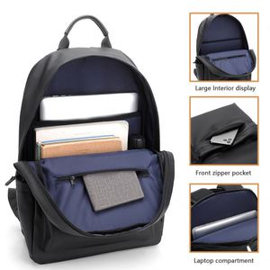 Custom logo New Men's Travel Waterproof PU <b>Leather</b> School Bag Fashion Wholesaler Students Laptop <b>Backpack</b> - Product Image 5