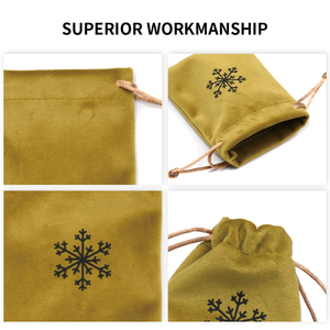 Sacs d'emballage pour bijoux en velours doux 7*9 mini avec double cordon de serrage, personnalisables avec logo, pour vente en gros, présentoirs de détail haut de gamme et sacs cadeaux pour bijoux - Product Image 3