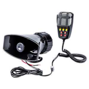 Klaxon d'air à 7 tons, son fort, megahone, 12V, 100W, avec Microphone, pour voiture, <span class=keywords><strong>moto</strong></span>, voiture, camion, alarme, sirène - Product Image 1