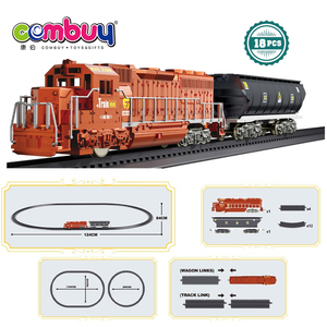 Clásico Set de Tren y Coche Eléctrico con Rieles para Niños - Product Image 3