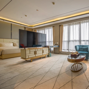 Ensemble de meubles de chambre d'hôtel moderne avec tiroirs de rangement et tête de lit, fabrication sur mesure, projet hôtelier 5 étoiles - Product Image 5