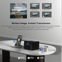 Mini projecteur LCD HD portable, système d'exploitation intelligent Android, design rotatif pour une expérience cinématographique ultime à la maison