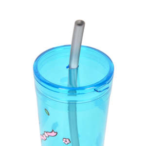 Nuevo Diseño, Vaso de Plástico Personalizado al por Mayor de 1 Litro, Vaso de Agua de Plástico de Pared Simple con Pajita y Tapa - Product Image 2