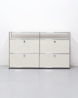 Meuble TV Flottant Minimaliste en Acier Inoxydable Personnalisé Style Moderne Meuble TV avec Grand Rangement Fournisseur d'Usine