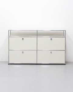 Mueble de TV Flotante Minimalista de Acero Inoxidable Personalizado Estilo Bauhaus, Mueble <span class=keywords><strong>Saon</strong></span> con Gran Almacenamiento, Suministro de Fábrica - Product Image 2