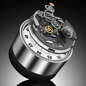 Wholesale Stainless Steel Mechanical Kitchen Rotate <b>Timer</b> Waterproof & Eco-Friendly Touch Control Round 60-Minute Countdown - Product Image 6