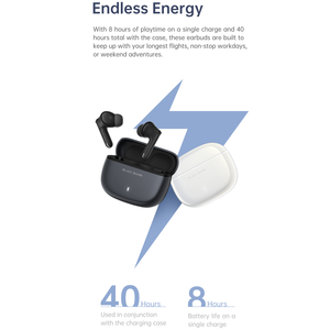 <span class=keywords><strong>Black</strong></span> <span class=keywords><strong>Shark</strong></span> T23 Écouteurs sans fil Bluetooth 5.<span class=keywords><strong>4</strong></span> TWS Écouteurs ENC Appel 40h Lecture Smart Touch Control Hi-Fi Audio Basses puissantes - Product Image 5