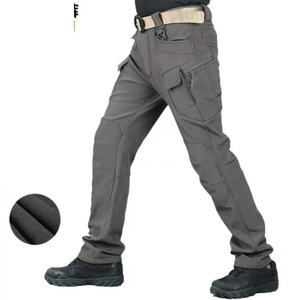 Pantalones Cargo IX7 Resistentes al Agua DFP0224, Pantalones de Invierno con Forro Polar Térmico, Elásticos y Flexibles - Product Image 4