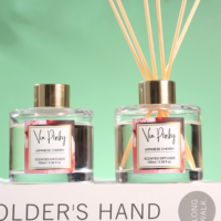 Diffuseur de parfum à bâtonnets Via Pinky Wholesale, parfum floral de fleurs de cerisier, avec emballage en boîte, pour hôtel et maison