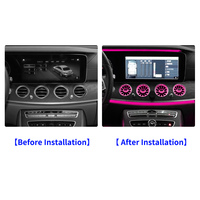 Sortie d'air Turbo en aluminium avec lumière d'ambiance, sans multicolore, pour Mercedes Benz classe E W213 807 2016 — 2017, 64 couleurs