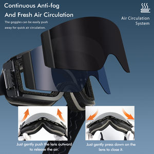 Rts משקפי סקי rts מקוטב עדשות סנובורד משקפי סנובורד משקפי מגן Google uv400 הגנה oem ספורט שלג - Product Image 4