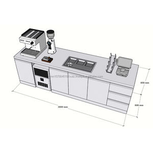 Comptoir de bar en acier inoxydable brossé SUS304 avec éclairage LED pour bar à cocktails - Product Image 6