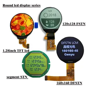 Benutzer definierte LCD-Anzeige Benutzer definierte Kreisform Dfstn Stn Fstn Tft Grafik Voll farbsegment Monochrom Runde LCD-Anzeige