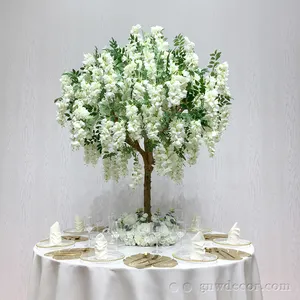 Wisteria Flower Arrangement Wedding Planner Artificial white wisteria blossom tree for wedding table centerpieces