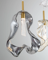 Villa Duplex Lustres Suspendus Plafond Lustre En Verre Cristal pour Salon Escaliers