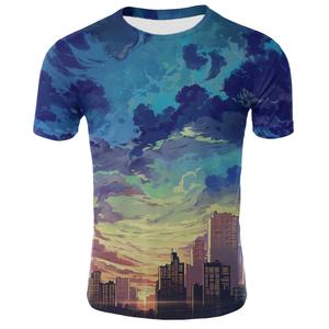 T-shirt Personalizzata da Uomo con Stampa 3D Sostenibile di Galassia e Cartoni Animati, Moda Estiva <span class=keywords><strong>2019</strong></span>, Marca Hipster - Product Image 1