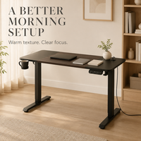 Table élévatrice intelligente AOR avec plateau en placage de bois massif, moteur unique, cadre de table à double section inversée, vente en gros d'usine