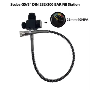 Adaptateur de remplissage G5/8" DIN 232/300 BAR pour station de plongée, de grande bouteille à petite bouteille, 250 Bar, 40 Mpa, 6 Kpsi - Product Image 3