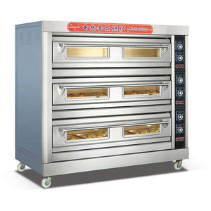 Horno Industrial Inteligente para Panadería, Repostería y <span class=keywords><strong>Pizza</strong></span> Congelada, con Campana Extractora, 3 Niveles, 9 Bandejas, Estilo Europeo - Product Image 6