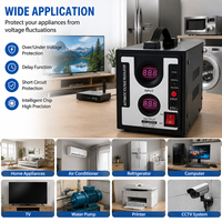 Stabilisateur de tension automatique 3000W 3000VA 110-260V vers 220V avec affichage numérique pour la maison, compatible AC TV Ordinateur CCTV