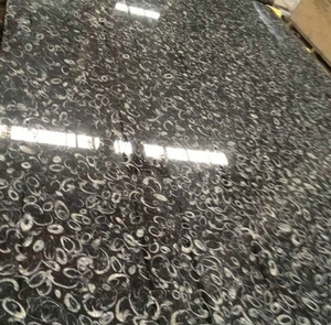 Tấm Đá Cẩm Thạch Hóa Thạch Màu Đen Mỏ Đá Trung Quốc Mặt Bàn Đá Cẩm Thạch Hạt Vỏ Sò Màu Trắng Màu Đen Tùy Chỉnh - Product Image 5