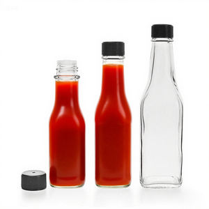 Botella de Vidrio para Salsa de 9 oz (250 <span class=keywords><strong>ml</strong></span>) con Etiqueta Personalizada, Botellas de Salsa Picante <span class=keywords><strong>Tabasco</strong></span> al por Mayor - Product Image 1