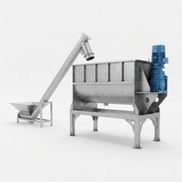 Mélangeur à ruban horizontal double CY, capacité de 50 kg à 5000 kg, capacité de 400 à 300 L, mélangeur à ruban en acier pour l'alimentation et les produits chimiques