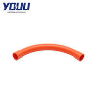 YOUU Famous Australia Coude de conduit électrique en PVC lisse peint, 32mm 90°, modèle de soudure moulée SWB32OR/305 SAA