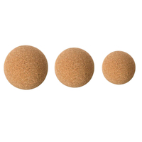 Ballon de yoga et de massage en liège naturel haute densité, personnalisable avec logo, écologique, 5/6,5/8/10 cm, pour la gym, vente en gros