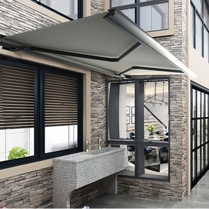 Pergola Automatique de <span class=keywords><strong>Terrasse</strong></span>, Store Électrique en Polycarbonate, Toit de <span class=keywords><strong>Terrasse</strong></span> Cantilever, Abri de Pluie Motorisé avec Moteur - Product Image 4