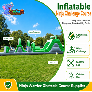 Circuito de Obstáculos Inflable <span class=keywords><strong>para</strong></span> Campamentos al Aire Libre, <span class=keywords><strong>para</strong></span> Actividades de Team Building y Desafíos Deportivos - Product Image 3