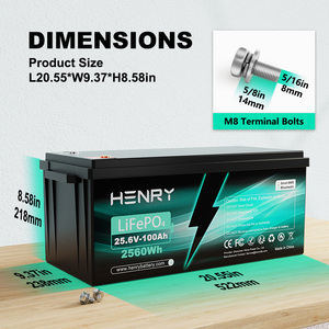 12V 24V 100Ah 150Ah 230Ah LFP Lithium Iron Phosphate Battery for Solar <b>Camping</b> Car Boat Marine Trolling Van - Product Image 2
