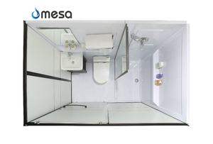 Unité de salle de bain préfabriquée <span class=keywords><strong>portable</strong></span> de luxe Toilette extérieure utilisation intérieure Salle de douche Cabine de douche Usa - Product Image 3