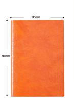 Journal en cuir PU doux au toucher avec logo personnalisé, carnet A5 épaissi pour le bureau et les étudiants, agenda 250258-A