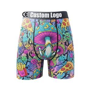Vente en gros de caleçons boxeurs respirants pour hommes avec logo personnalisé, 92% polyester, 8% élasthanne, séchage rapide, fabricant de sous-vêtements - Product Image 5