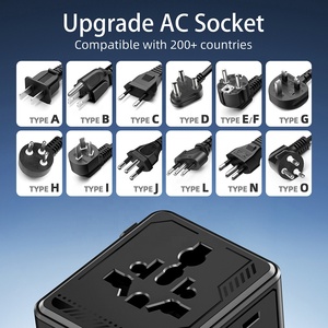 Adaptador de Viaje Universal Internacional Multi-Enchufe Worldplug GaN 45W, Cargador Todo en Uno para Teléfono, Tableta y Portátil - Product Image 4