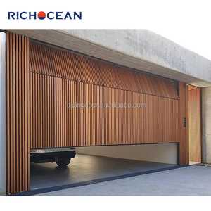Prix des portes de <span class=keywords><strong>garage</strong></span> à grille dissimulée Télécommande sectionnelle verticale 12x8 Couleur marron Porte de <span class=keywords><strong>garage</strong></span> Style USA - Product Image 6