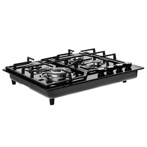 Table de cuisson électrique encastrable en verre trempé de 600 mm avec support de poêle en fonte robuste pour usage domestique - Product Image 5