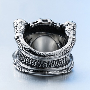 Customize <b>Men's</b> Dragon Claw Skull Gothic Biker <b>Rings</b> Punk Style <b>Mens</b> <b>Ring</b> Stainless Steel <b>Rings</b> for <b>Men</b> - Product Image 5