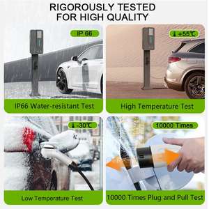 Borne de recharge murale AC EV CCS2 pour usage domestique et professionnel en Europe, triphasée, extérieure, IP55, compatible <span class=keywords><strong>Tesla</strong></span> et tous les véhicules électriques CCS2 - Product Image 2