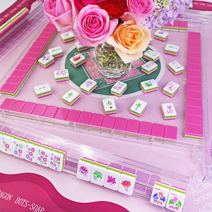 Fichas de Mahjong Americanas de Acrílico de Cuatro Capas, Mini Fichas de Viaje con Bloques de Color, <span class=keywords><strong>Oh</strong></span> My Mahjong - Product Image 5