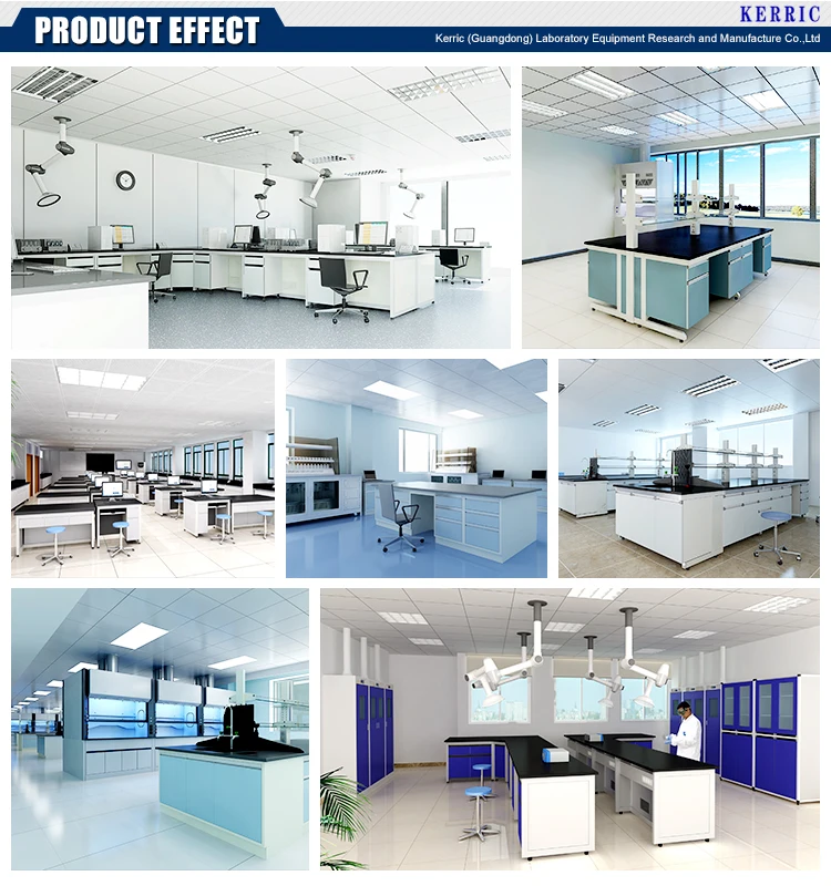 Hölzerner chemischer Labortätigkeits-Werkbank-Labormöbel-Laborstahlarbeitsplatz mit Reagens-Regal und Wanne