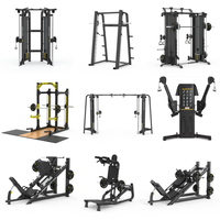 Máquina Smith Profesional y Combo de Poleas Cruzadas BFT-3081, Equipo de Entrenamiento Funcional Comercial para Gimnasio y Entrenamiento de Fuerza