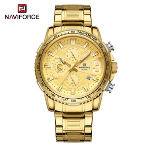 นาฬิกาข้อมือ Naviforce 8017 รุ่นใหม่ สไตล์ลำลอง สำหรับผู้ชาย ดีไซน์หรูหรา พร้อมฟังก์ชั่นจับเวลา ระบบควอตซ์ - Product Image 1
