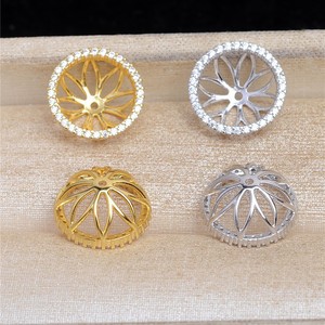 ถาดเงินแท้ S925 ลายดอกทานตะวัน พร้อมเข็มต่างหู รุ่น 5508 สำหรับใส่เครื่องประดับ-ขนาด 8 มม. 10 มม. 12 มม. - Product Image 3