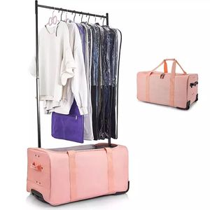 Free sample Polyester Dance Bag with Convenient <b>Garment</b> <b>Rack</b>, Lightweight Costume Rolling <b>Garment</b> Duffle Travel Bag - Product Image 3