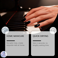 Ensemble de 6 stylos à gel UV pour ongles AMZ, série pour la manucure à domicile, stylos à vernis multicolores, application facile