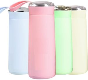 Gobelet à eau en verre double paroi isolé, créatif et tendance, gobelet pratique pour étudiants, bouteille d'eau, cadeau, gobelet en verre publicitaire, impression de logo - Product Image 4