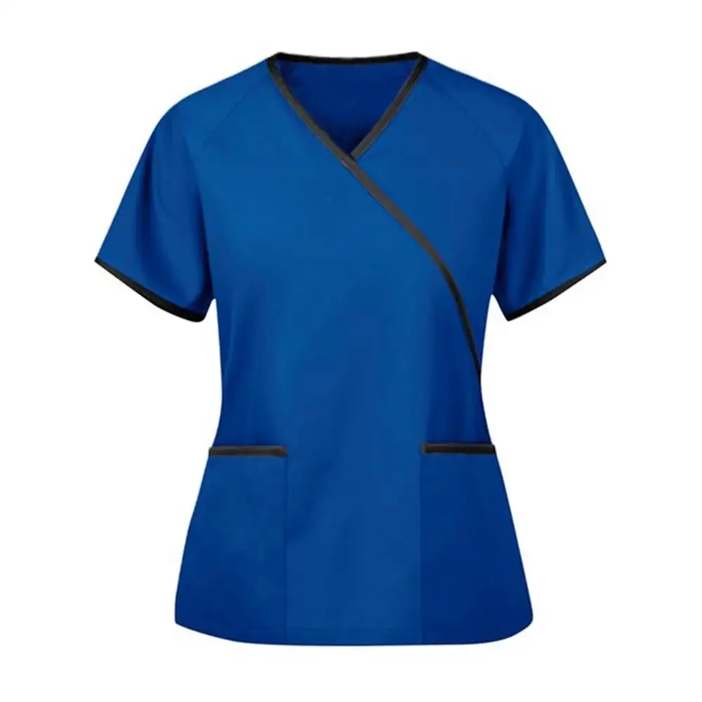 Top scrub uniforme da infermiera classico medico ospedaliero personalizzato di alta qualità per clinica odontoiatrica